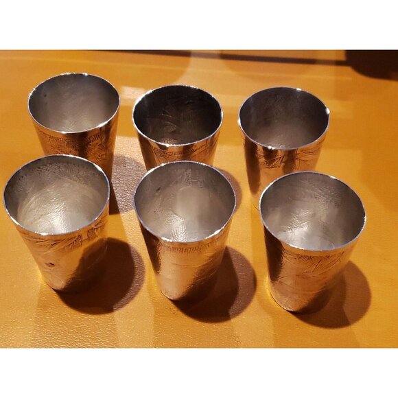 Antique Signed Chinese Sterling Silver JADEGREEN Cup 2.5" Bamboo Design - Picture 4 of 6